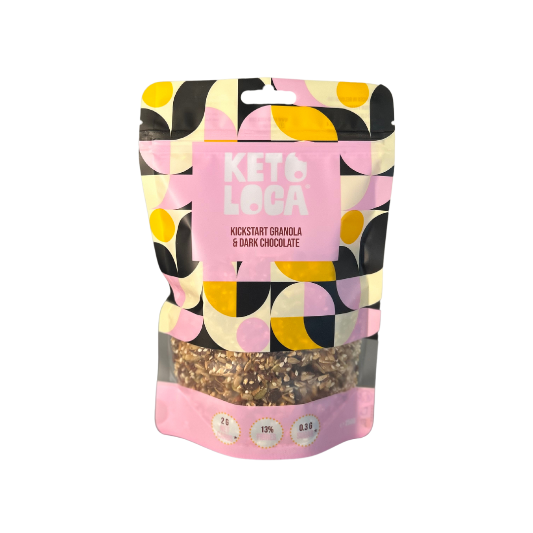 KETO LOCA Kickstart granola & dark chocolate drops 300.00 Gram