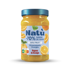 Natu Sinasappel jam -70% suiker 240.00 Gram