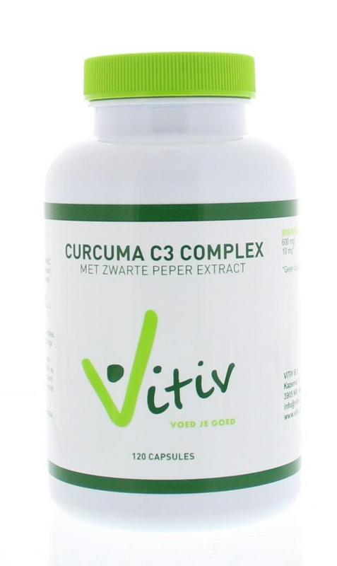 Vitiv Curcuma met zwarte peper 120.00 Capsules