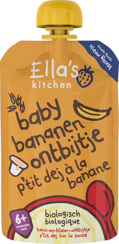 Ella's Kitchen Baby ontbijtje banaan 6+ maanden bio 100 Gram