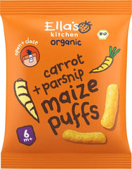Ella's Kitchen Maize puffs carrot/parsnip 6+ maanden bio 20 Gram