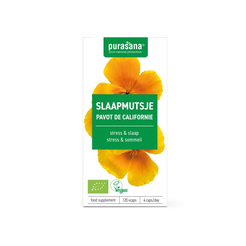 Purasana Slaapmutsje vegan bio 120.00 Vegetarische capsules