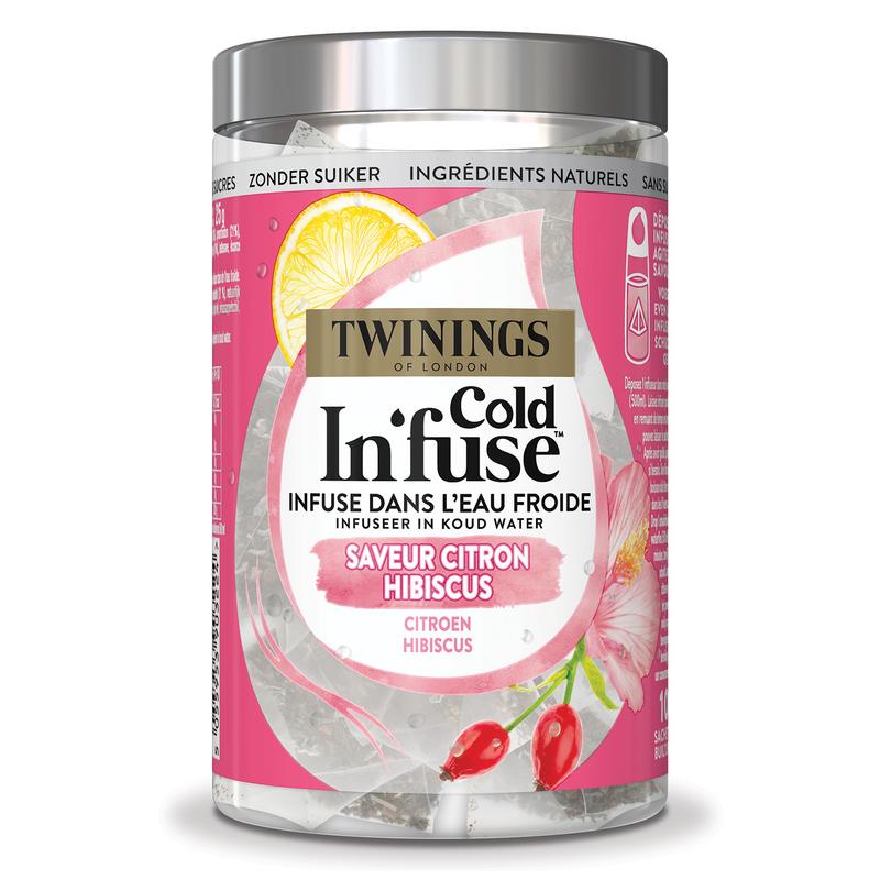 Twinings Cold infuse citroen hibiscus 10 Zakjes