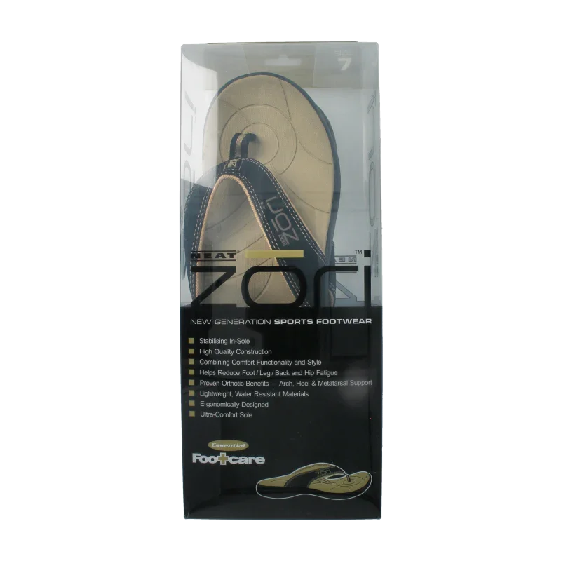 Zori Teenslippers zwart maat 7 38 2/3 tot 39 2/3 1.00 Paar
