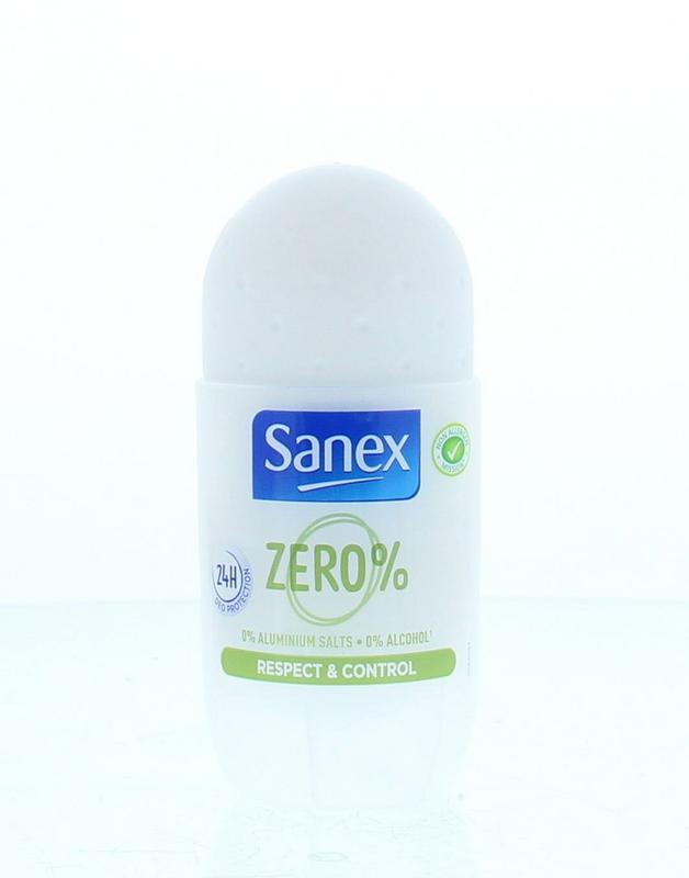 Sanex Deodorant roll-on zero % respect & control 50 Milliliter