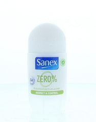 Sanex Deodorant roll-on zero % respect & control 50 Milliliter