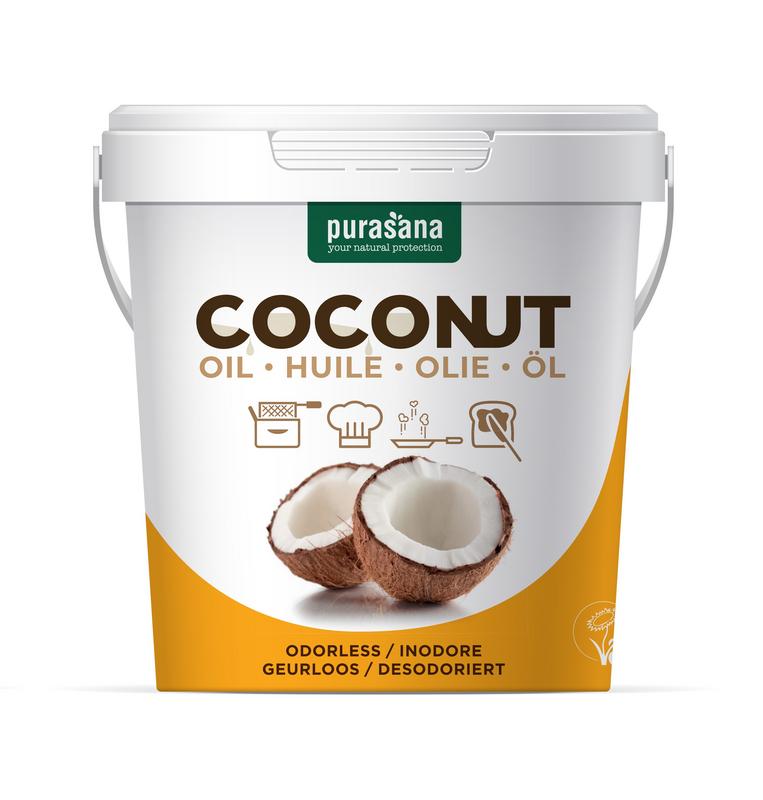 Purasana Kokosnootolie ontgeurd bio 500 Milliliter