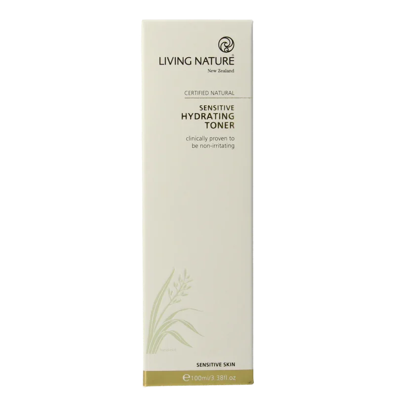 Living Nature Hydraterende tonic gel gevoelige huid 100 Milliliter