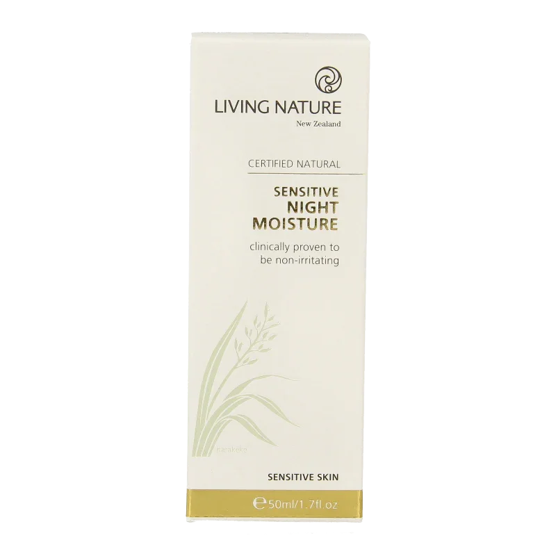 Living Nature Nachtcreme gevoelige huid 50 Milliliter