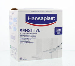 Hansaplast Sensitive 5m x 6cm 1 Stuks