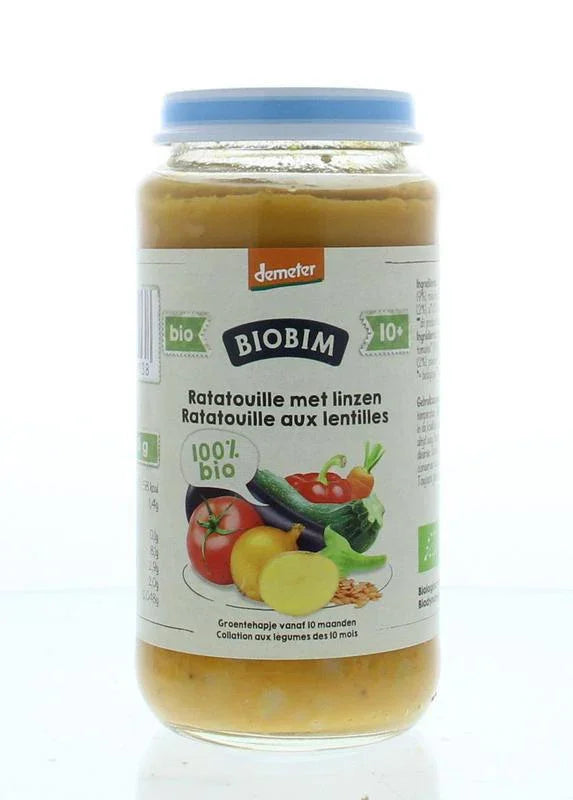 Biobim Ratatouille linzen 10+ maanden demeter bio 250 Gram