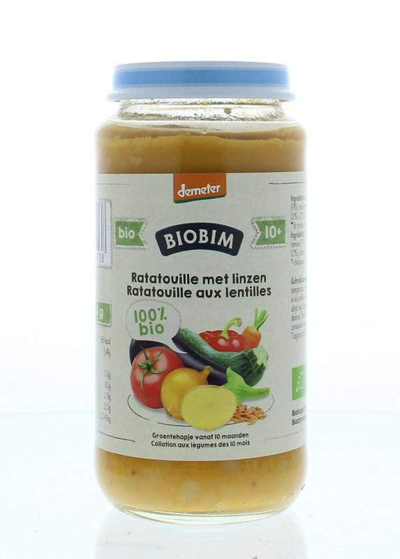 Biobim Ratatouille linzen 10+ maanden demeter bio 250 Gram