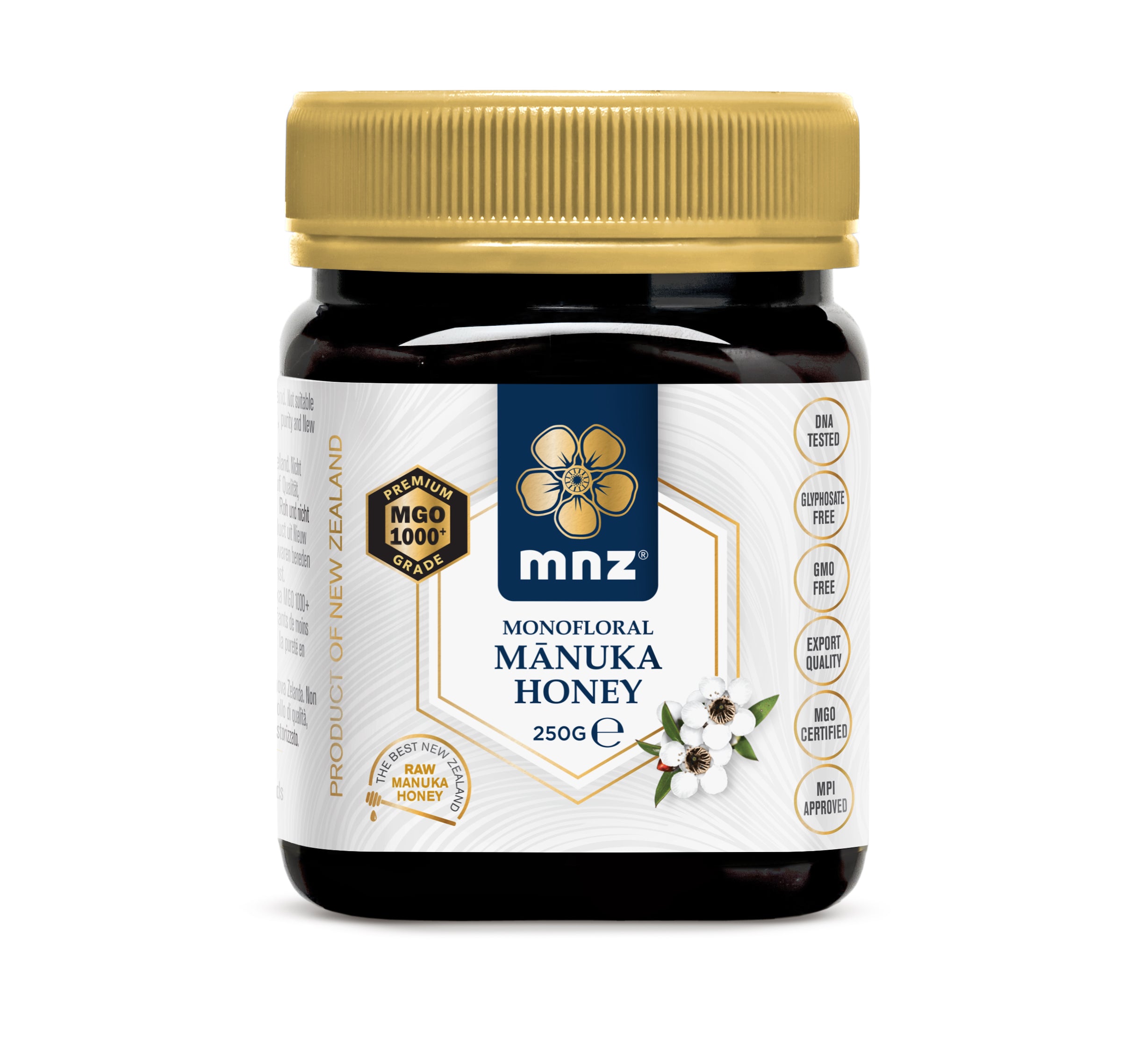 MNZ (Manuka New Zealand) Manuka Honing MGO 1000+ 250.00 Gram