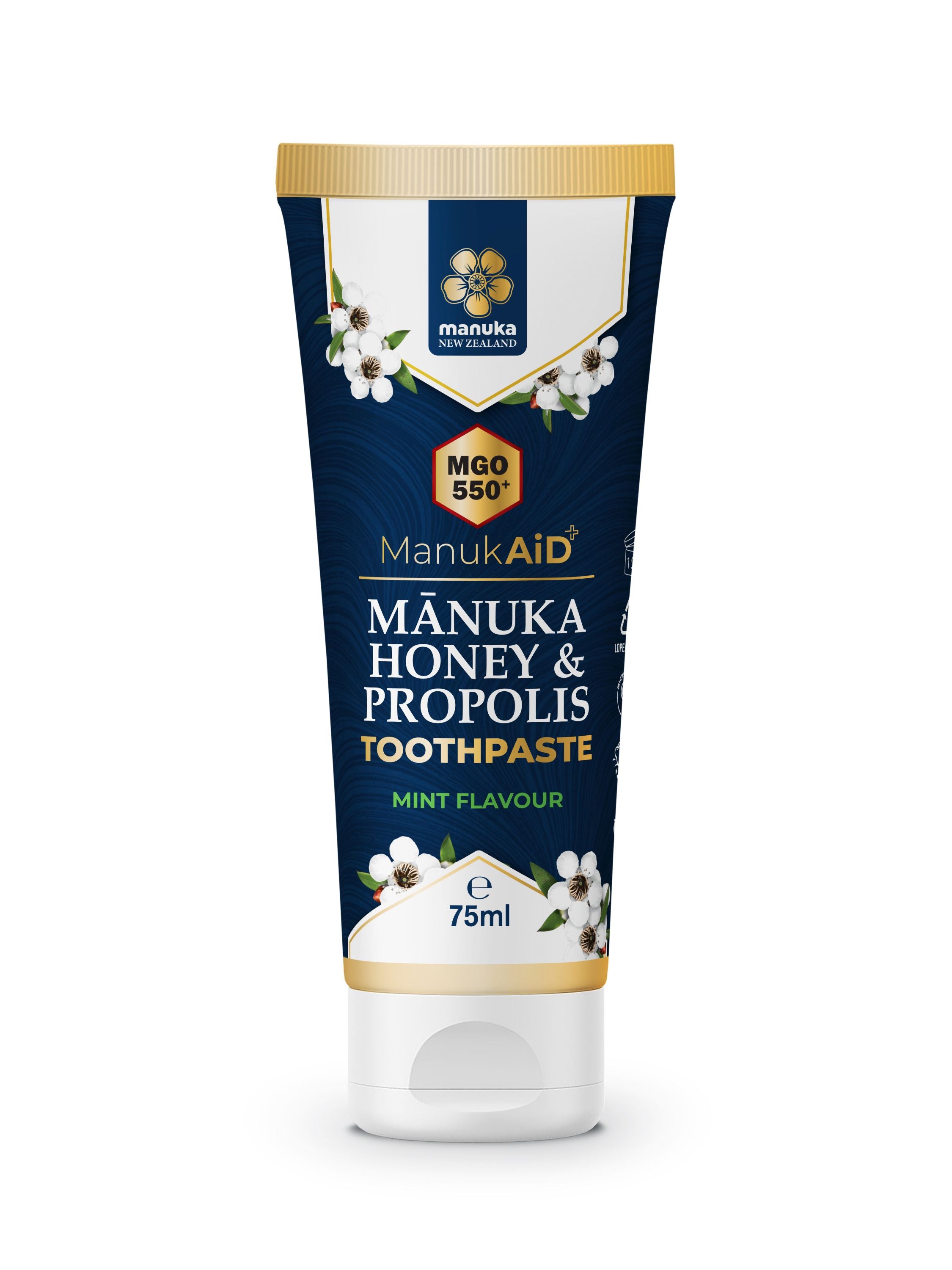 MNZ (Manuka New Zealand) Tandpasta met manuka honing MGO 550+ 75.00 Milliliter