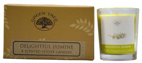 Green Tree Geurkaars delightful jasmine votive 55 Gram