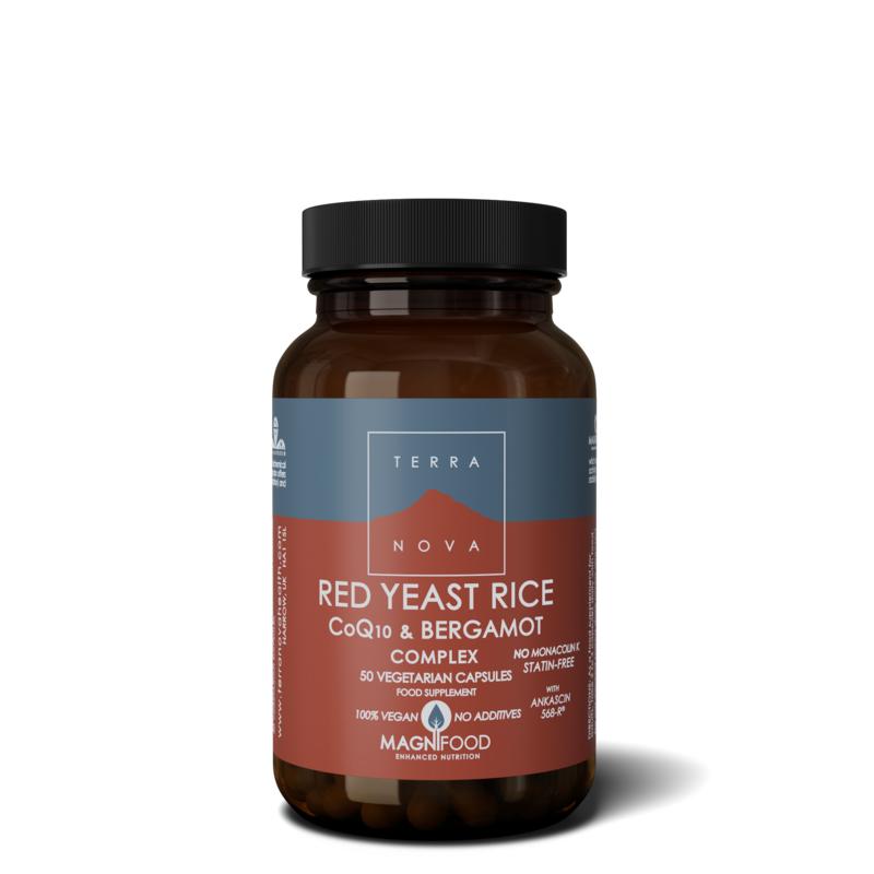 Terranova Red yeast rice CoQ10 bergamot complex 50 Vegetarische capsules