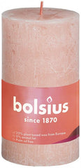 Bolsius Rustiekkaars shine 100/50 misty pink 1.00 Stuks