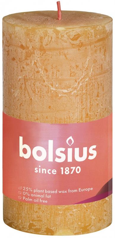 Bolsius Rustiekkaars shine 100/50 honeycomb yellow 1 Stuks