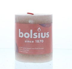 Bolsius Rustiekkaars shine 80/68 misty pink 1 Stuks