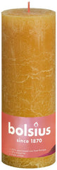 Bolsius Rustiekkaars shine 190/68 honeycomb yellow 1.00 Stuks