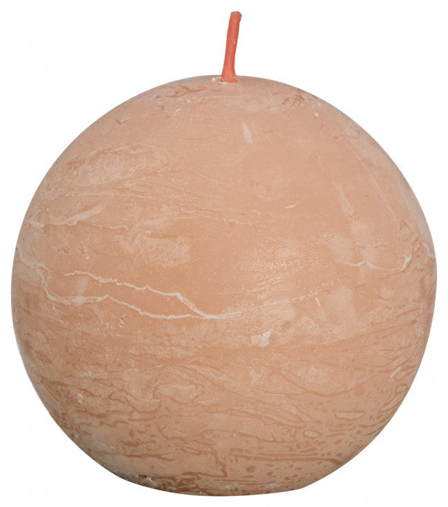 Bolsius Rustiek bolkaars shine 76 misty pink 1.00 Stuks