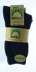 Naproz Thermo sokken blauw maat 35-38 3 Paar