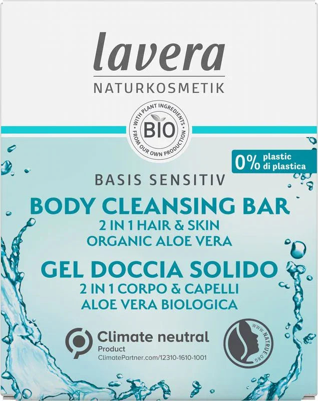 Lavera Basis Sensitiv body cleansing bar 2-in-1 bio 50 Gram