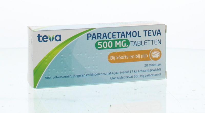 Teva Paracetamol 500mg 20 Tabletten