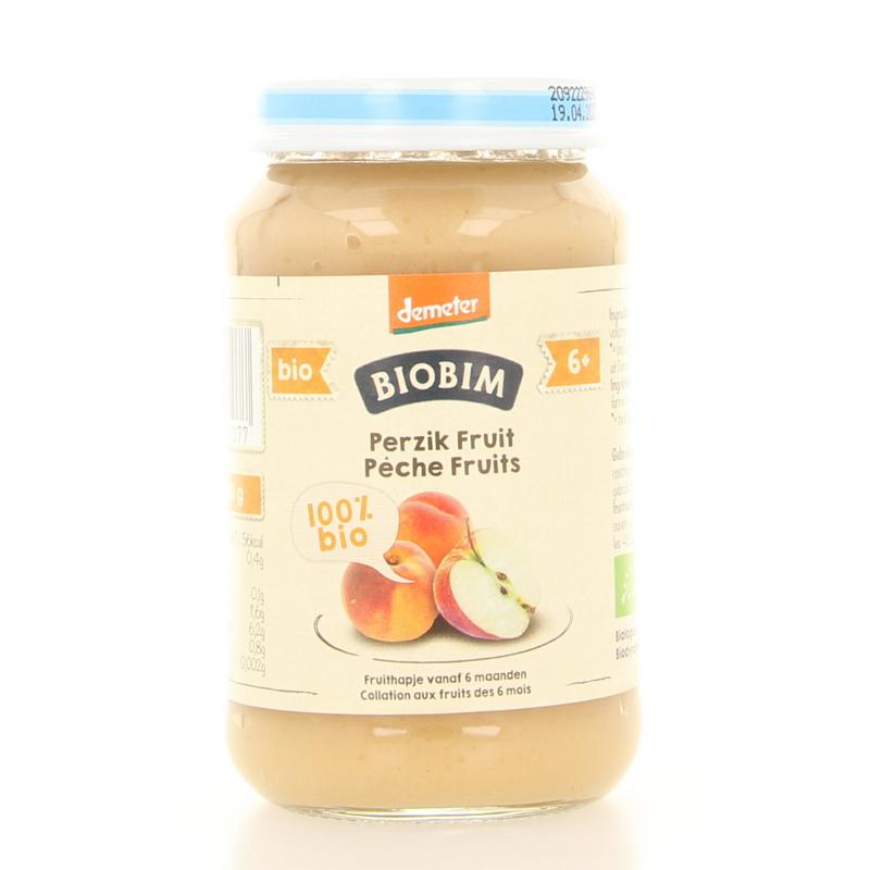 Biobim Perzik fruit 6 maanden demeter bio 190 Gram
