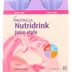 Nutridrink Juice style aardbei 200ml 4.00 Stuks