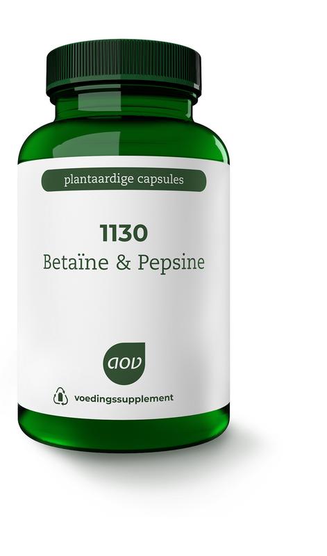 AOV 1130 Betaine pepsine 120.00 Vegetarische capsules