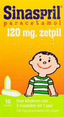 Sinaspril Paracetamol 120mg 10.00 Zetpillen
