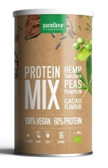 Purasana Protein mix pea sunflower hemp cacao vegan bio 400 Gram
