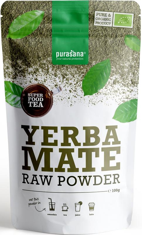Purasana Yerba mate thee poeder vegan bio 100.00 Gram