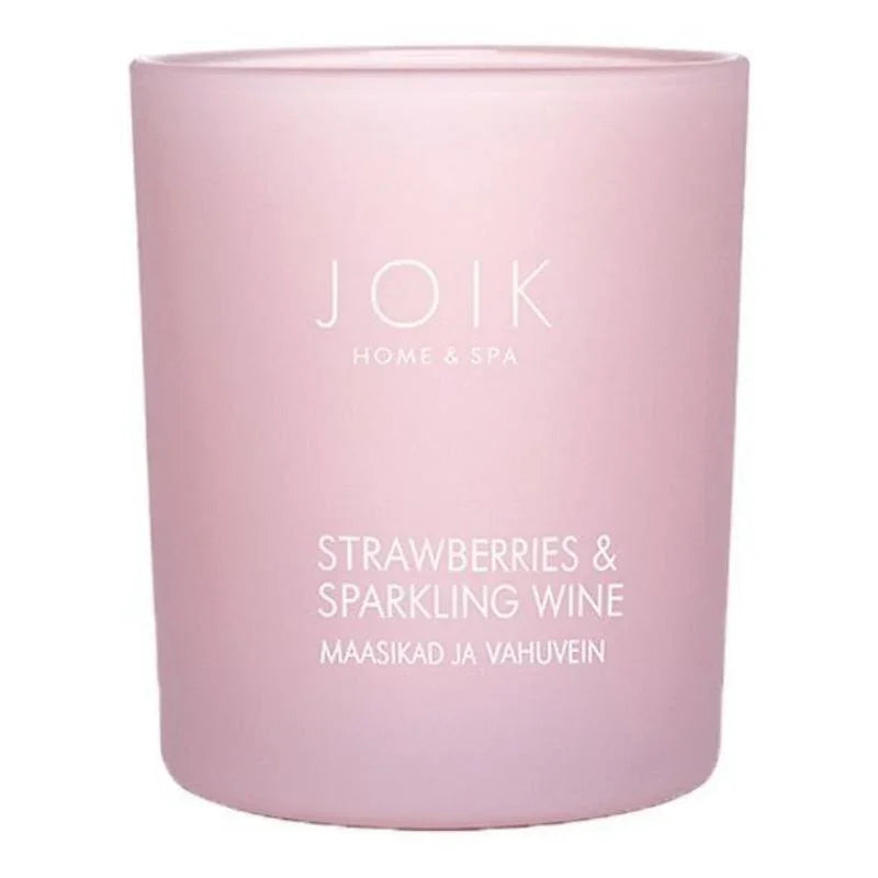 Joik Organics Geurkaars strawberry & sparkling wine vegan 150 Gram