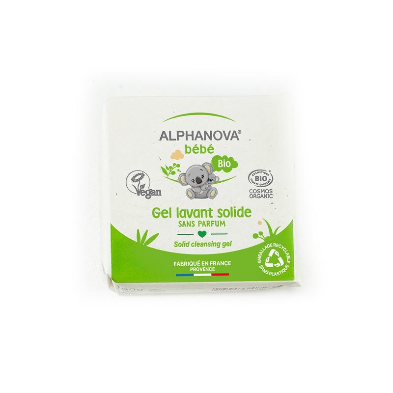 Alphanova Bebe Baby bio solid cleansing gel 100 Gram