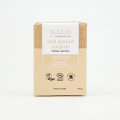 Alphanova Solide Cleansing bar bio gel droge huid sheabutter 100.00 Gram