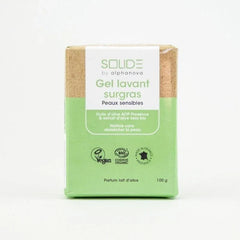 Alphanova Solide Cleansing bar bio gel gevoelige huid sheabutter 100 Gram