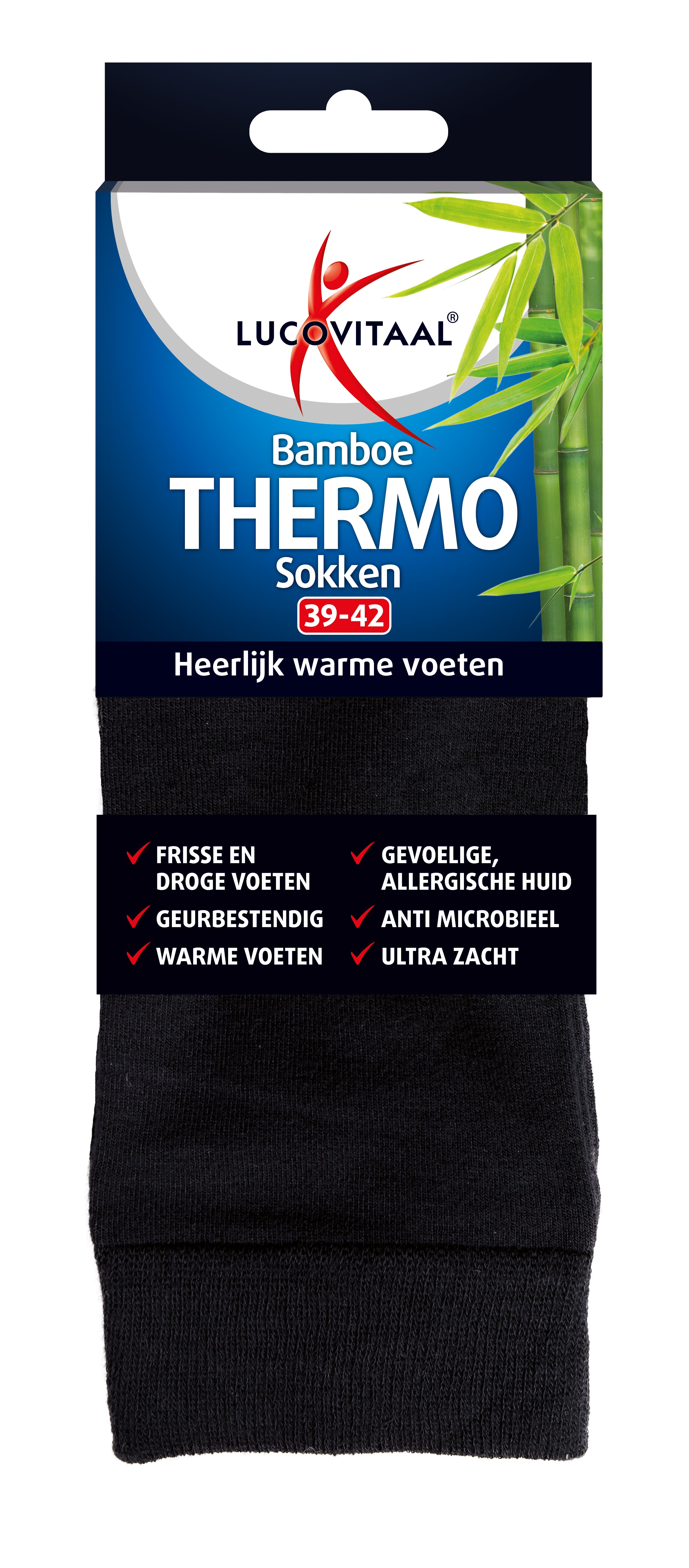 Lucovitaal Bamboe thermosok maat 39-42 1.00 Paar