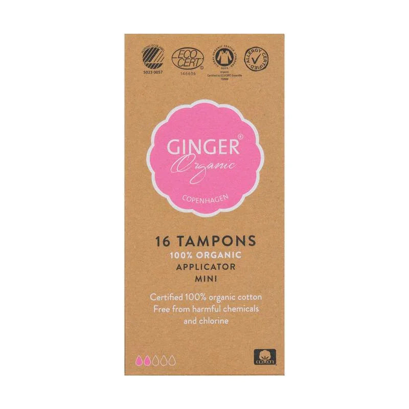 Ginger Organic Tampon mini met applicator 16 Stuks