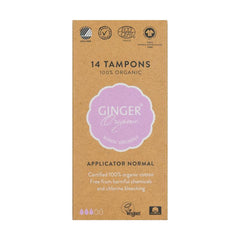 Ginger Organic Tampon normaal met applicator 14 Stuks