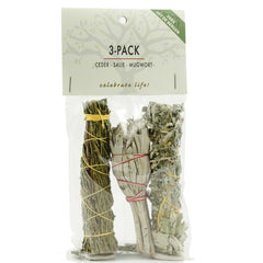 Volatile Smugde 3 pack witte salie ceder & mugwort 1 Stuks