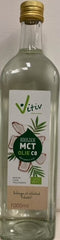 Vitiv MCT olie C8 coconut pure 99% caprylic acid 1 Liter