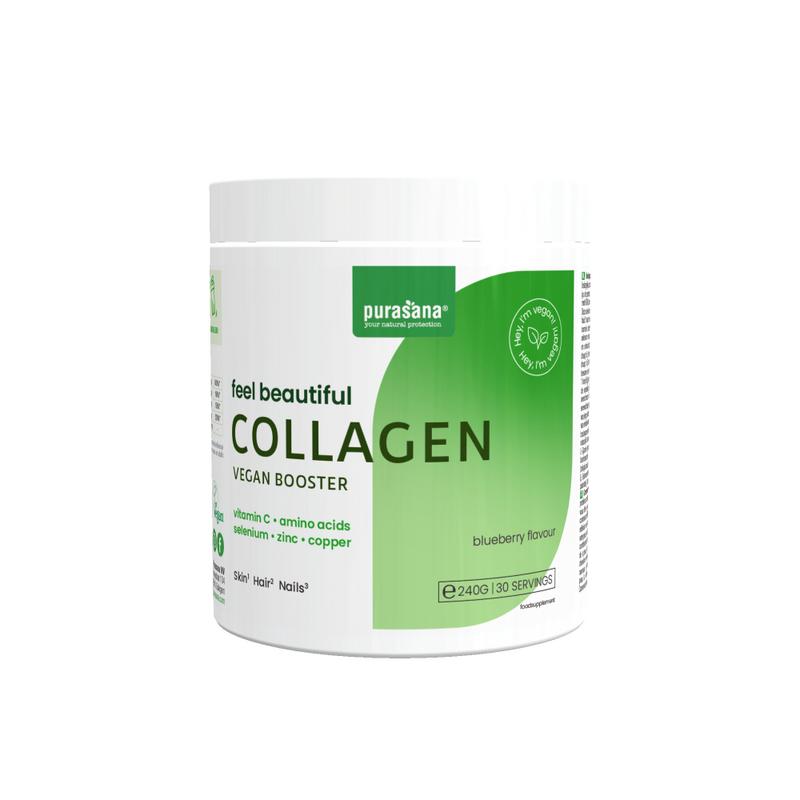 Purasana Collagen booster vegan blueberry 240 Gram
