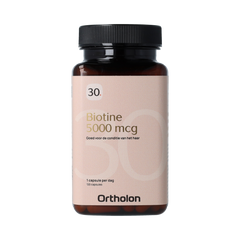 Ortholon Biotine 5000 mcg 120.00 Capsules