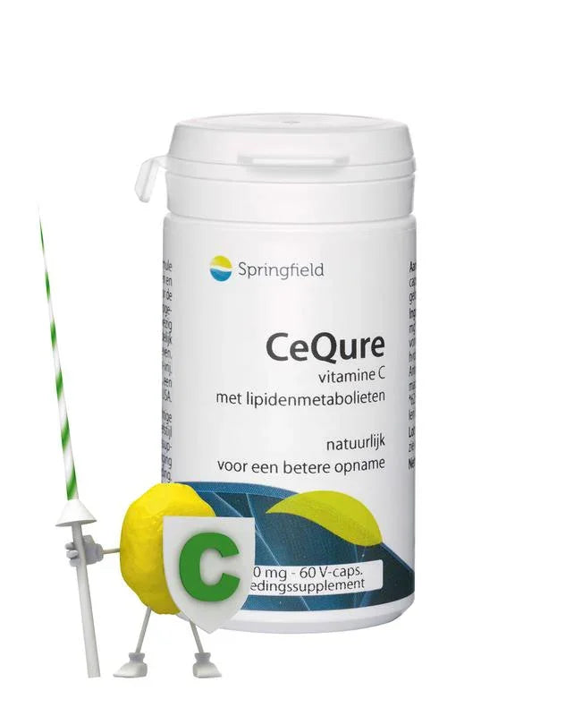 Springfield Cequre 500mg vitamine C 60 Vegetarische capsules