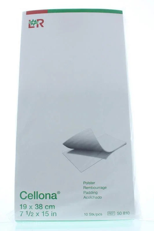 Cellona Polstervilt 19 x 38cm wit 10 Stuks