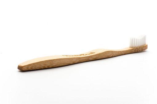 The Humble Co Tandenborstel bamboe adult wit brush soft 1 Stuks