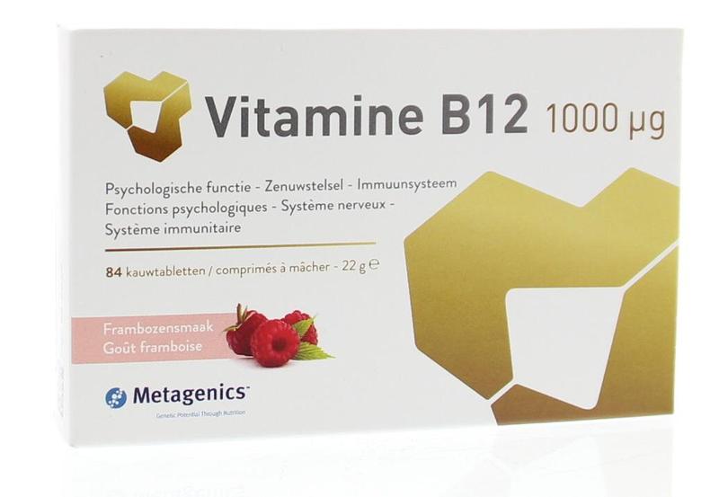 Metagenics Vitamine B12 1000mcg 84 Kauwtabletten