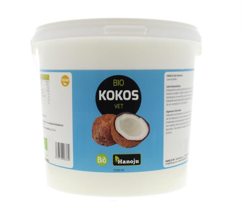 Hanoju Kokosolie geurloos bio 2500 Milliliter